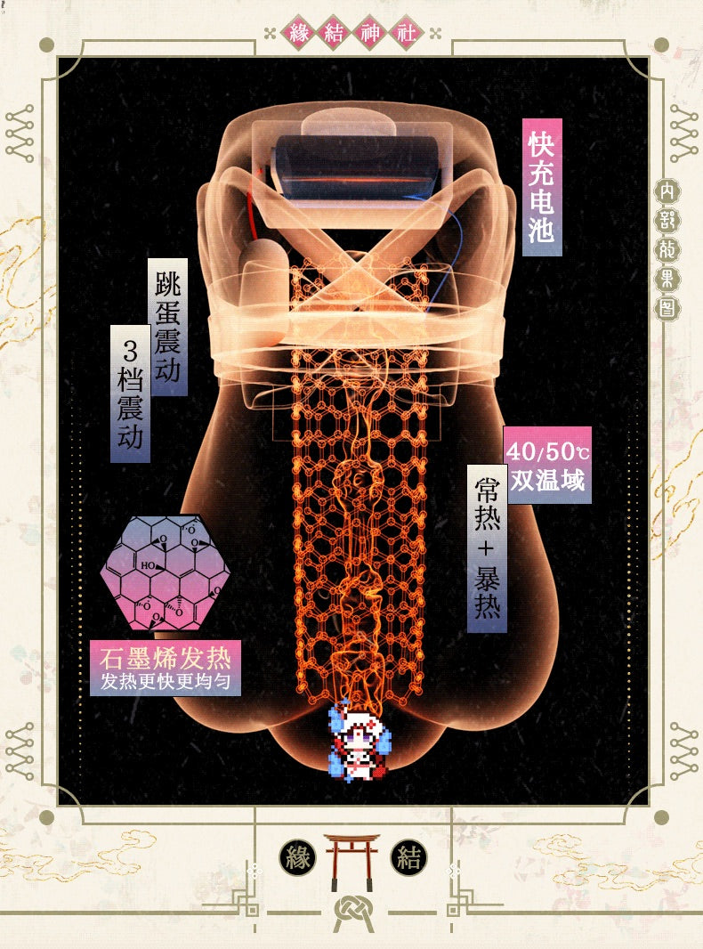 YUU Atsui Musume 5 Miss Warm Hot Hot Girl Forever 5 Heating Strong Vibration Onahole Animation Girl Vagina Sleeve Anime Male Masturbator Sleeve 动漫名器热热娘五代代全自动加热恒温震动石墨烯双温域 三档强震 快充升级 电动飞机杯倒模